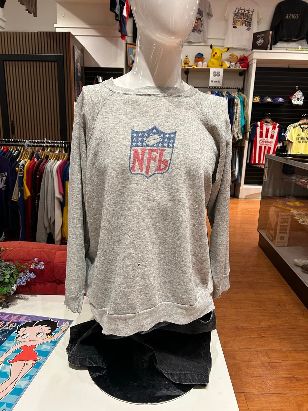Vintage 80s NFL Logo Sweatshirt Champion Tag Size 2XL